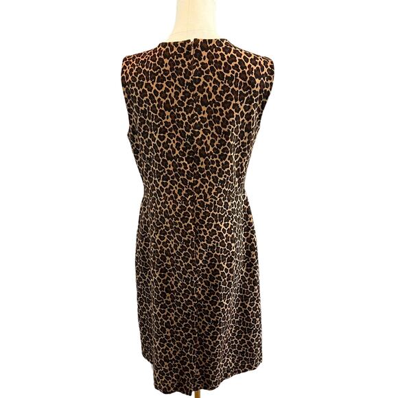 Lands' End Sleeveless Leopard Print Dress, Size 10‎ - Picture 4 of 6